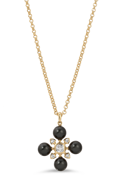 Theodora Necklace in Black Pearl