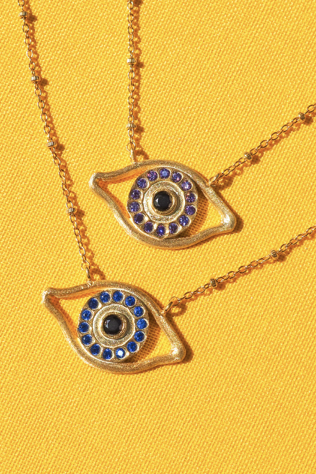 Odysseus Eye Necklace in Blue