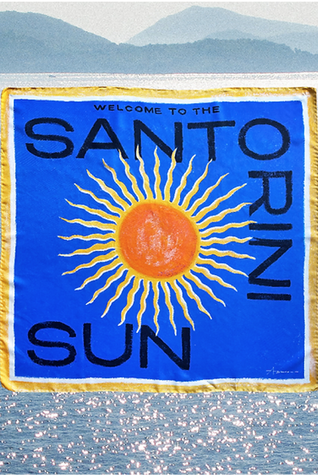 Santorini Silk Scarf