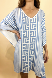 Meandros Kaftan in Blue