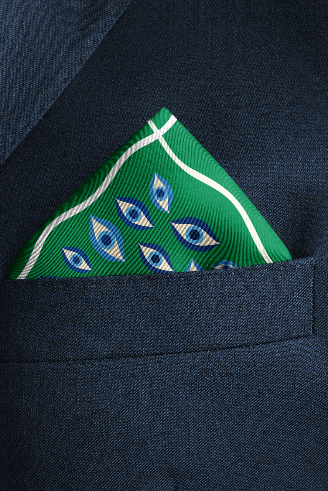 Aegean Eye Pocket Square