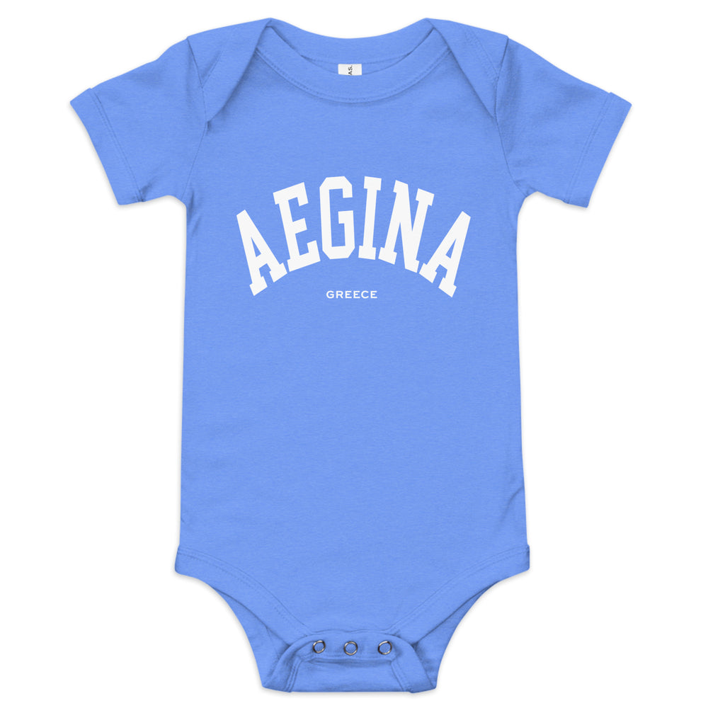Aegina Baby Onesie made by Greek brand, Selini. 