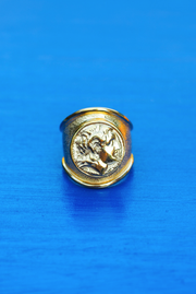 Made in Grace. Silver Plated in 18K Gold. Crafted with Greek History. Statement Ring.