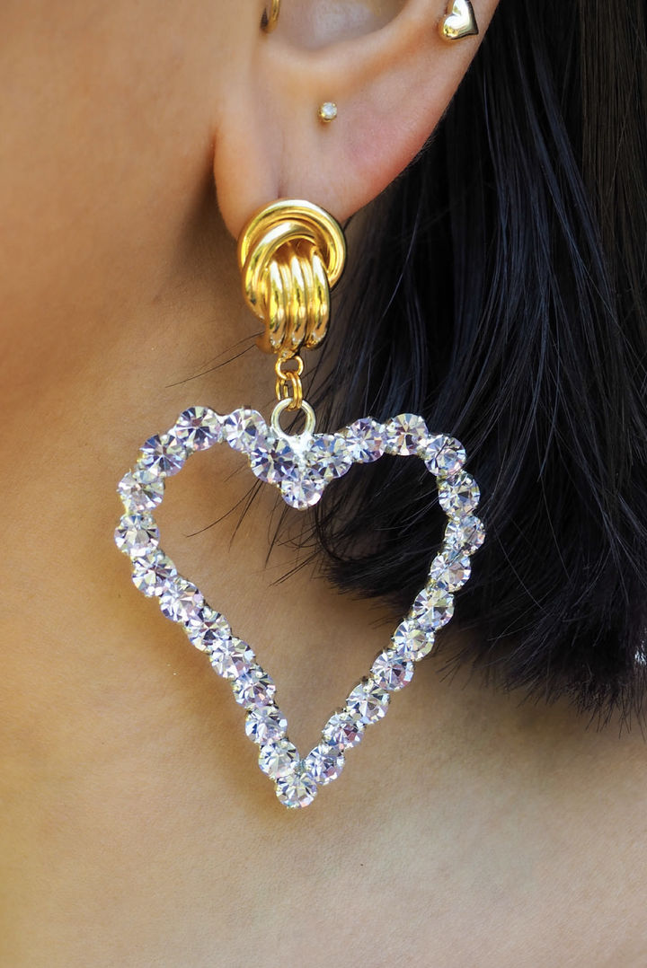 All My Heart Mini Earrings made by Greek brand Mayol, sold by Selini.
