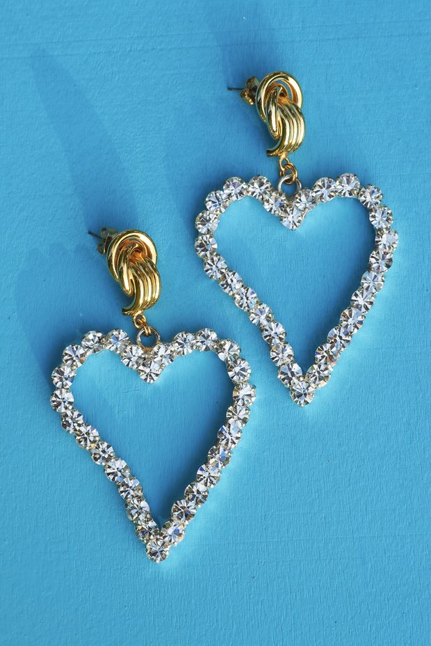 Made in Greece. Swarovski Crystals. 24K Gold Plated Brass. Statement Earrings. 