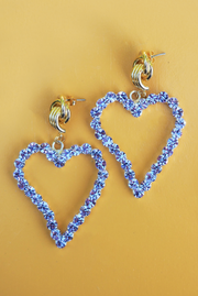 Made in Greece. Swarovski Crystals. 24K Gold Plated Brass. Statement Earrings. 