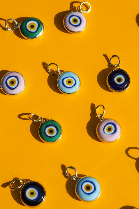 Selini Classic. Made in Greece. Sterling Silver or Gold Plated. Evil Eye Jewelry. 