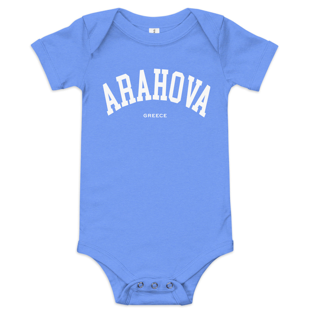 Arahova Baby Onesie made by Greek brand, Selini. 