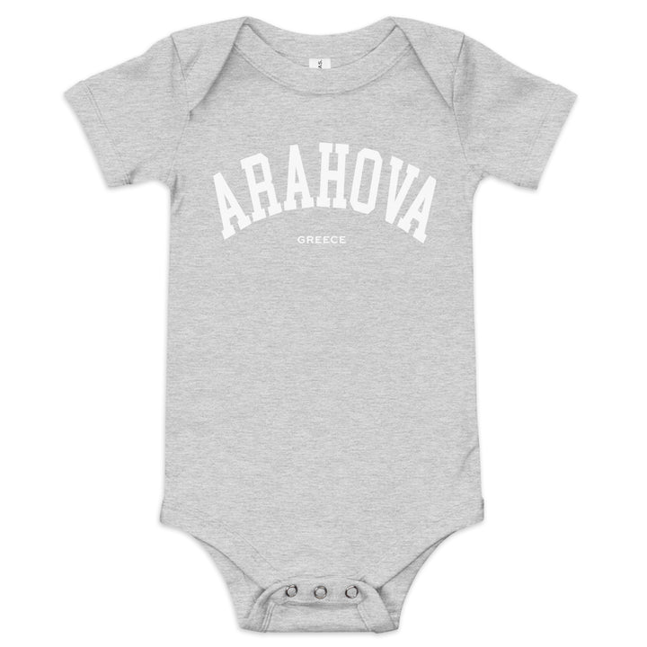 Arahova Baby Onesie made by Greek brand, Selini. 