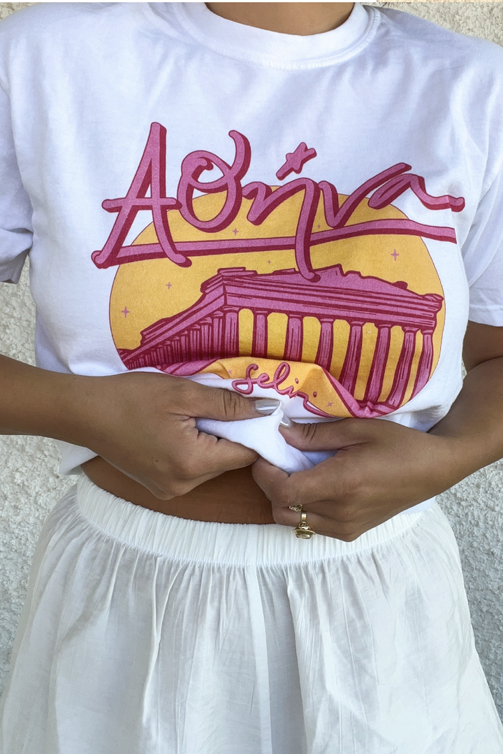 Athens Athina Parthenon T-Shirt made by Greek brand, Selini.