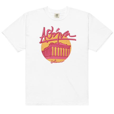 Selini Classic. Athens Parthenon T-Shirt. 100% Cotton. Greek Inspired Design. 