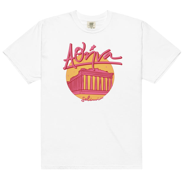 Selini Classic. Athens Parthenon T-Shirt. 100% Cotton. Greek Inspired Design. 