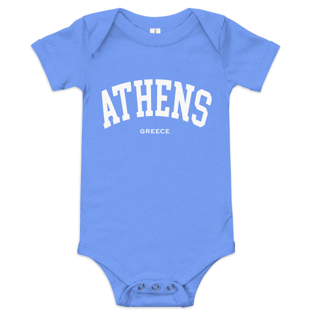 Athens Baby Onesie made by Greek brand, Selini. 