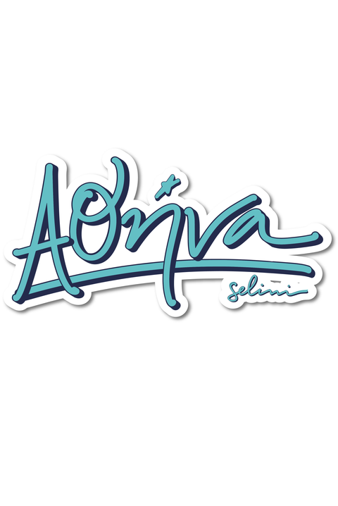 Selini Classic. Athens Sticker. Selini Greek Inspired Design. Greek Lettering. 