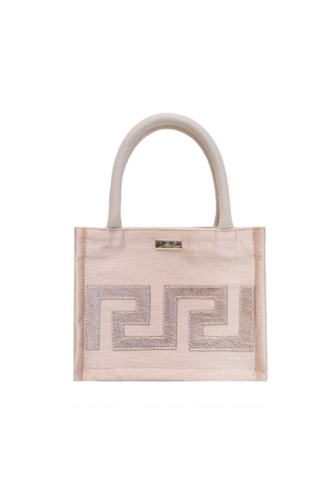 Made in Greece. Mini Summer Tote. Greek Inspired Design. Stylish Staple Bag. 