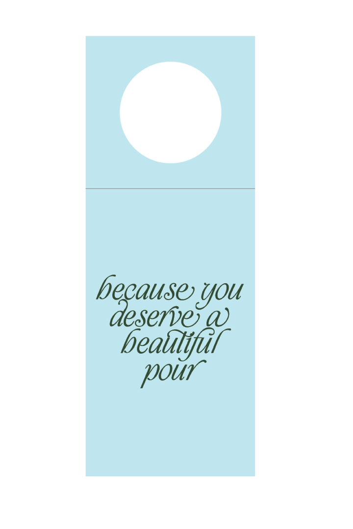 Because You Deserve a Beautiful Pour Wine Tags