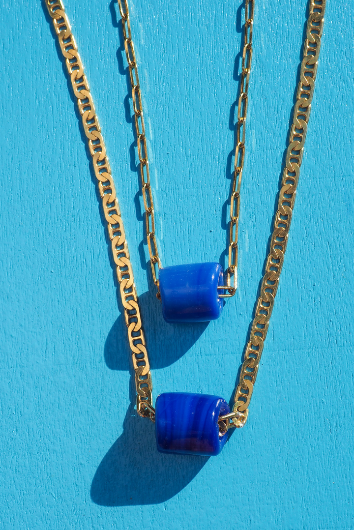 Blue Bead Charm sold by Greek brand, Selini. 