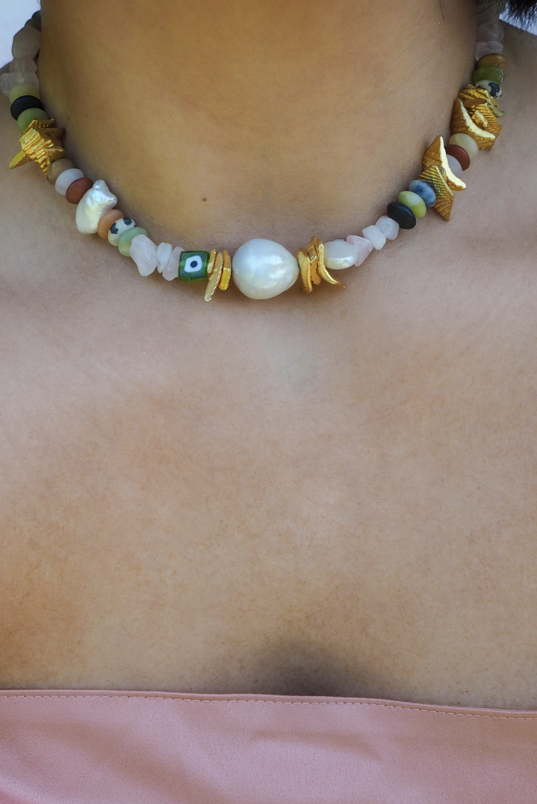 Catch a Wave Choker made by Greek brand Mayol, sold by Selini. 