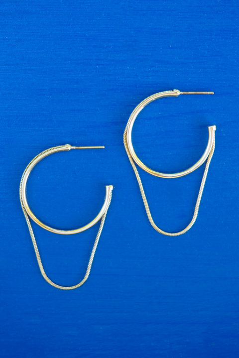 Selini Classic. Lightweight Gold Earrings. Summer Staple. Elevated Jewelry. 