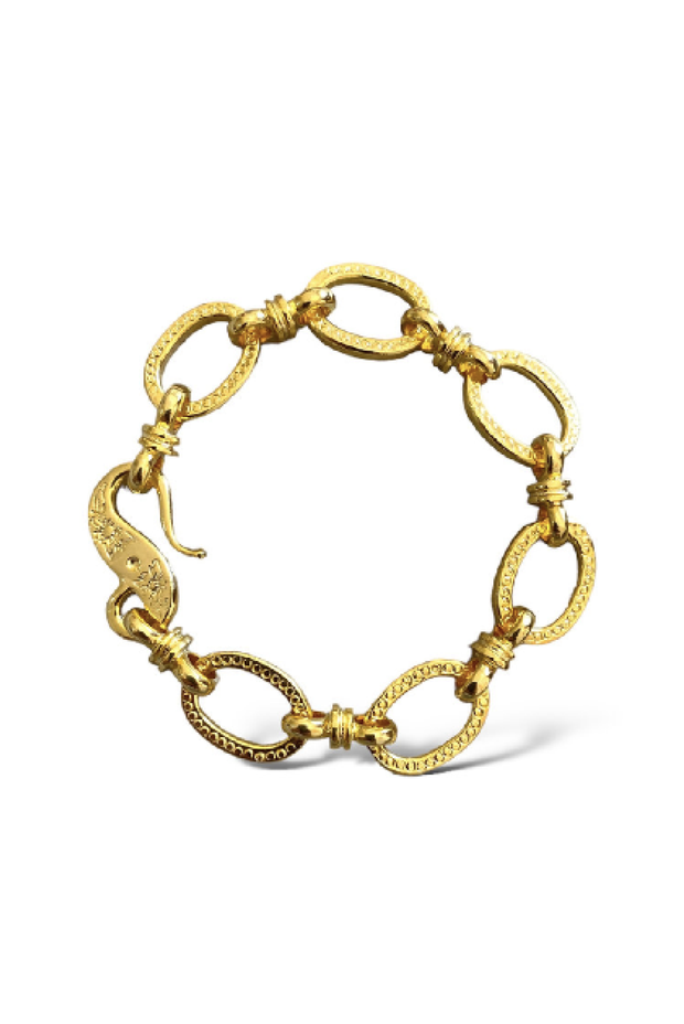 Made in Greece. Fine 925 Silver with 24k Gold Plating. Gold Stackable Bracelet. Greek Inspired Jewelry. 