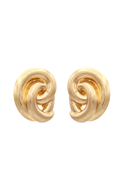 Selini Classic. Gold Staple Earrings. Unique Greek Inspired Jewelry. Statement Piece. 