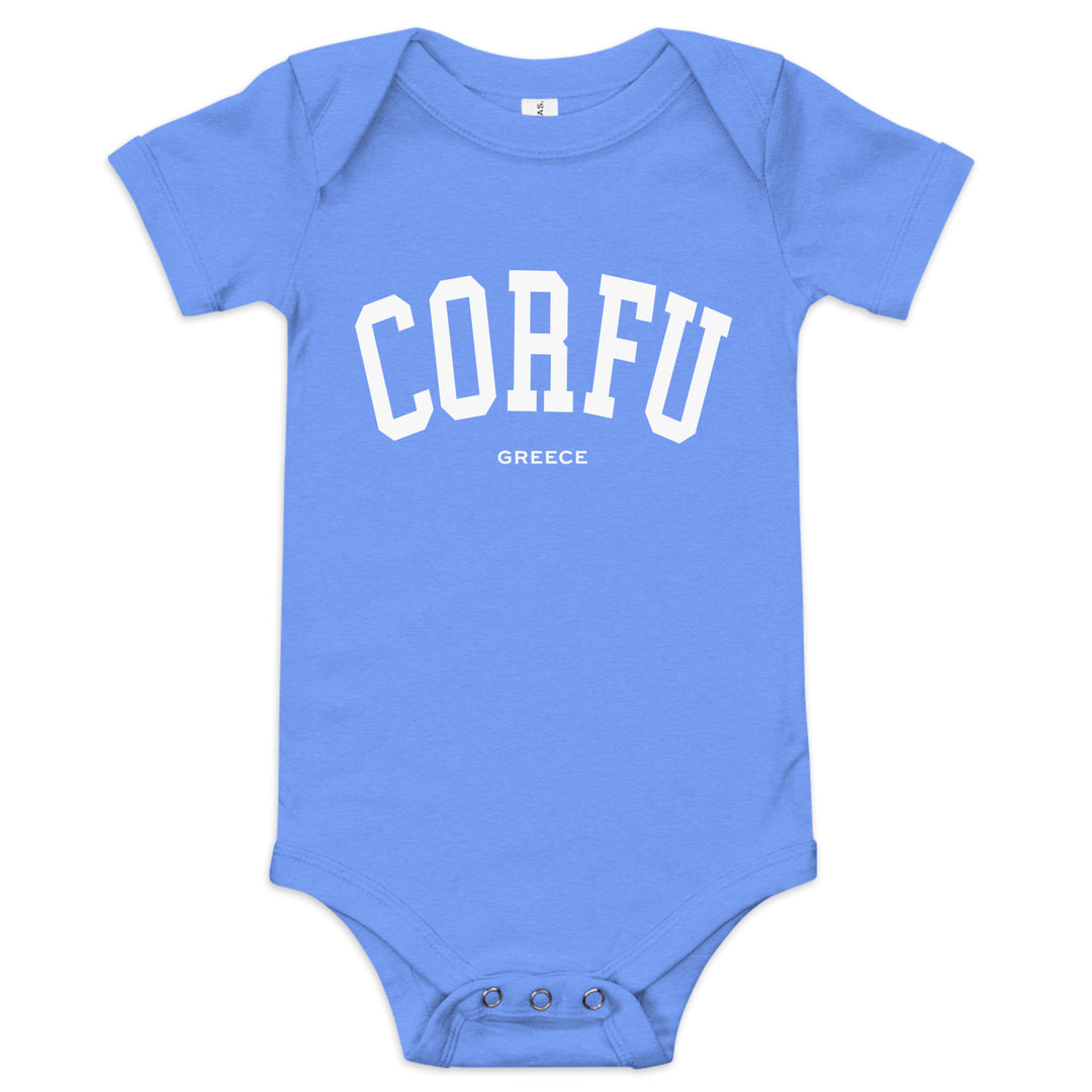 Corfu Baby Onesie made by Greek brand, Selini. 
