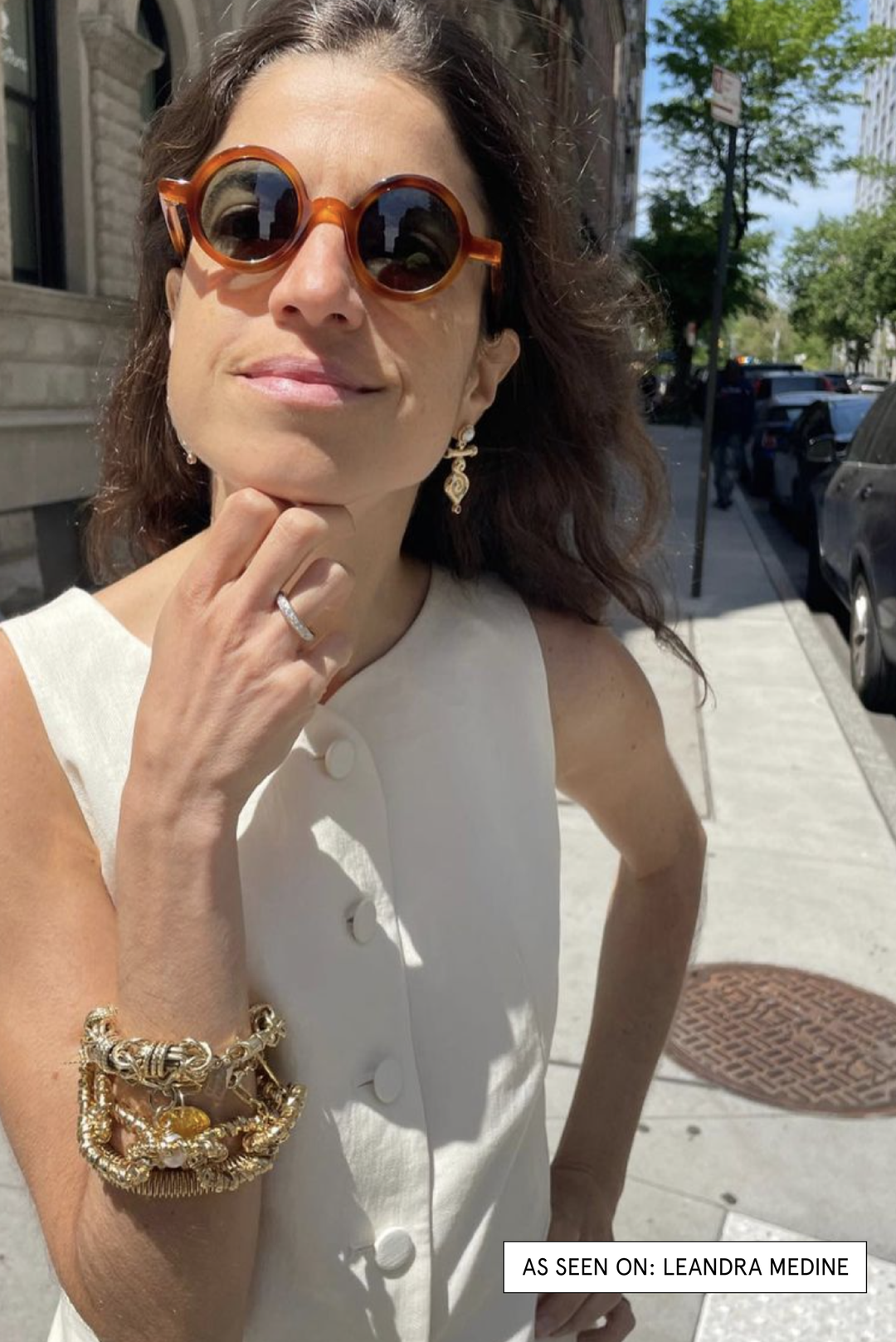 Daphne Earrings made by Greek brand Inooku, sold by Selini.