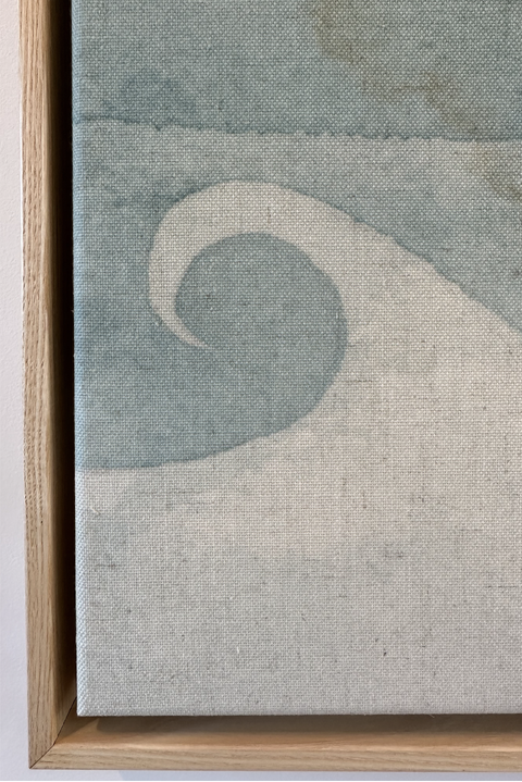Dolphin Painting. Cool Color Tones. Greek Art. VNB Art.