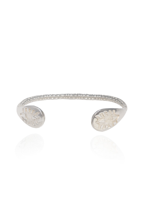 Made in Greece. Sterling Silver. Gold-plated Sterling Silver . Classic Summer Bangle. 