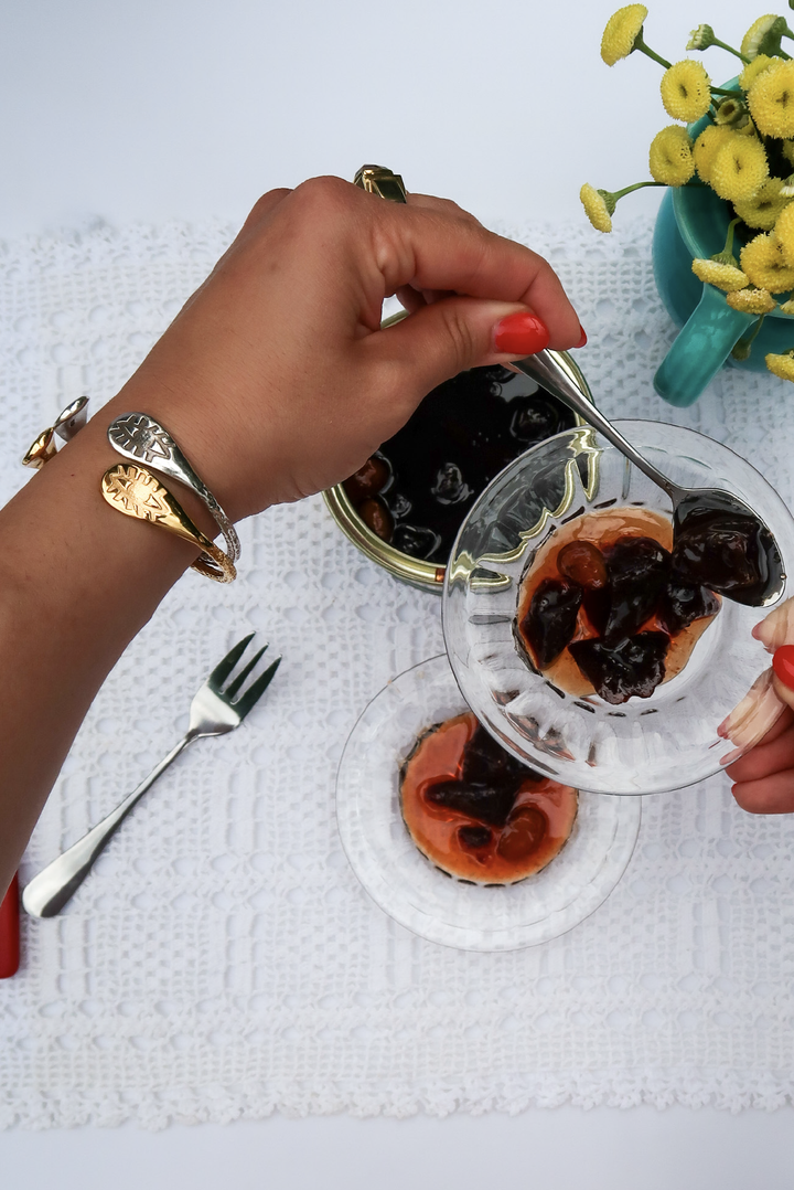 Made in Greece. Sterling Silver. Gold-plated Sterling Silver . Classic Summer Bangle. 