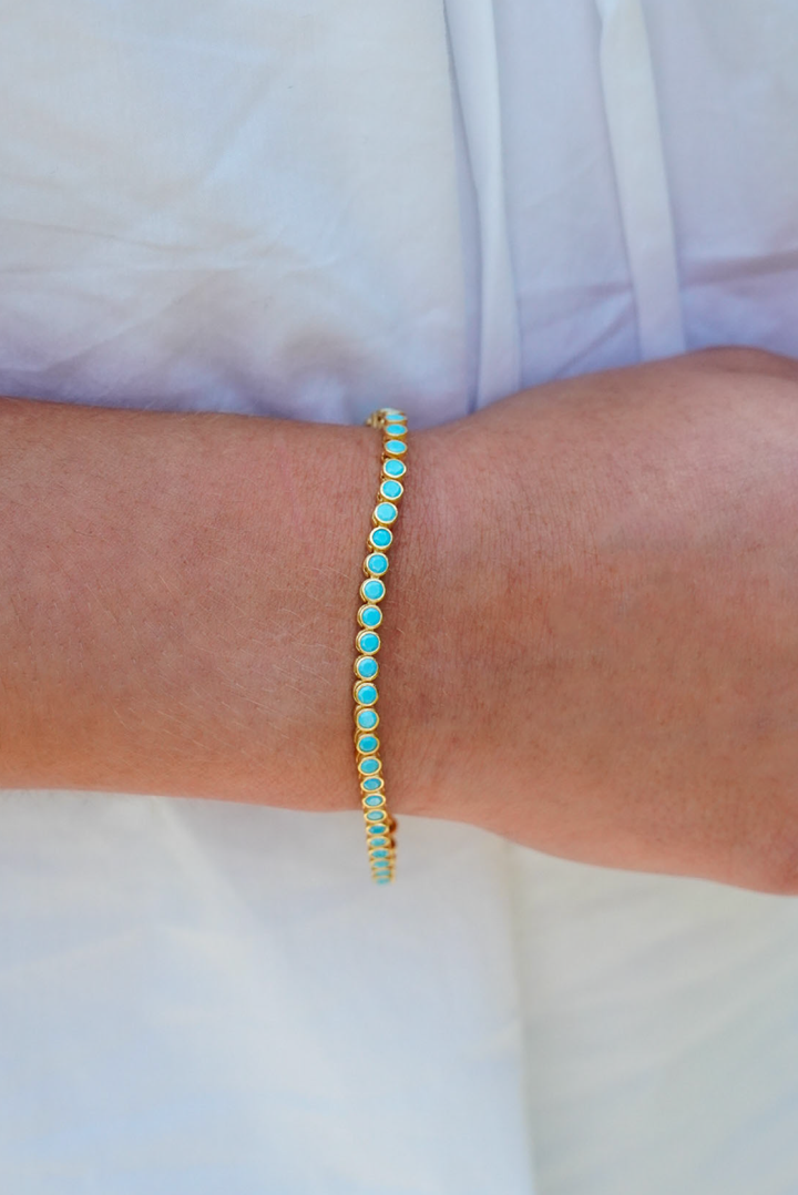 Delphi Bracelet, Made in Greece,  Greek Jewelry, Turquoise