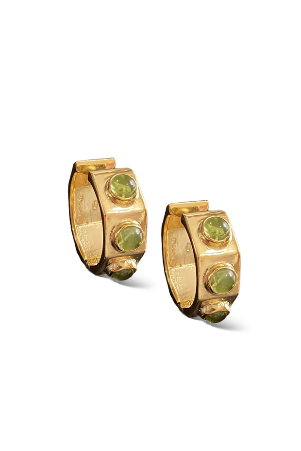  Made in Greece. Fine 925 Silver with 18k Gold Plating. Beautiful Gold Hoops. Classic Greek Styled Earrings.