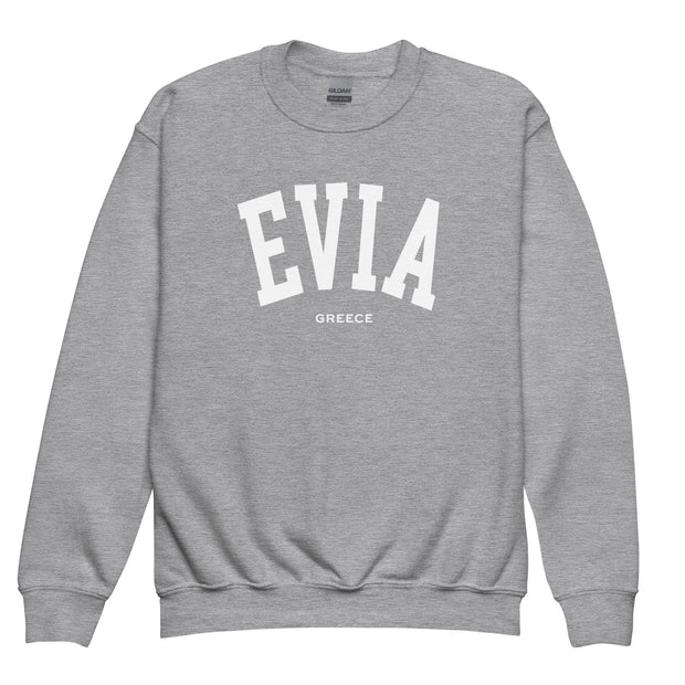 Evia Youth Sweatshirt made by Greek brand, Selini. 