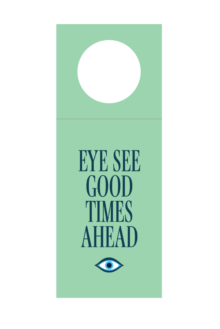 Eye See Good Times Ahead Wine Tags
