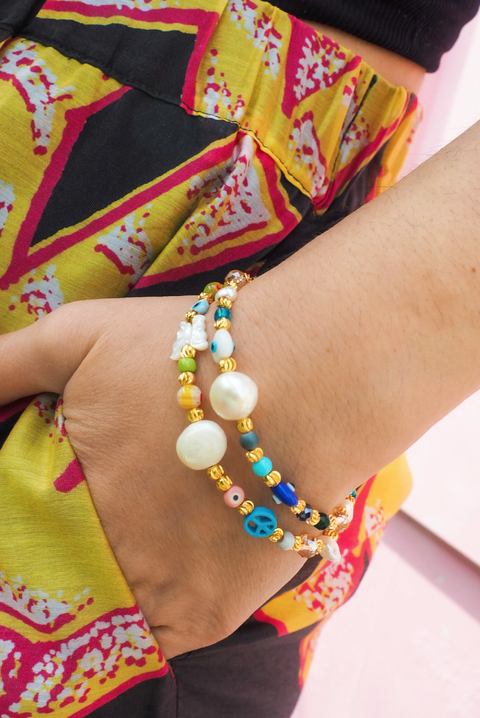 Made in Greece. Charm Bracelet. Selini Staple. Stack Bracelet. 