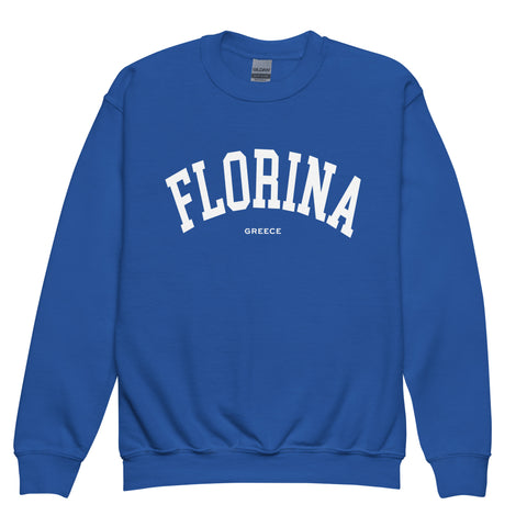 Selini Classic. 50% Cotton, 50% Polyester. Chora Collection. Location Based Youth Sweatshirt.