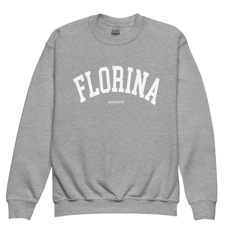 Selini Classic. 50% Cotton, 50% Polyester. Chora Collection. Location Based Youth Sweatshirt.