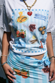 Taverna Food T-Shirt made by Greek brand, Selini.