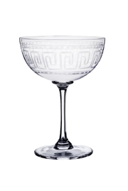 Meandros Champagne Saucers