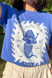 Selini Classic. 100% Cotton. Comfort Colors T-Shirt. Greek Mermaid Design. 