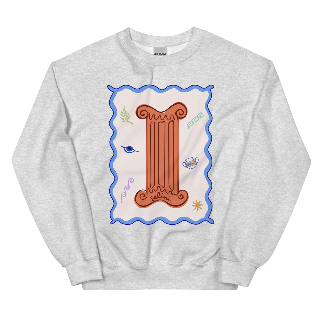 Iconic Ionic Sweatshirt made by Greek brand, Selini