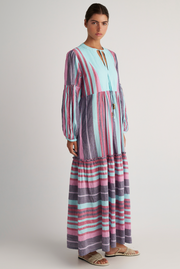 Made in Greece. 100% Cotton. Vibrant Summer Dress. Summer Staple Clothing. 