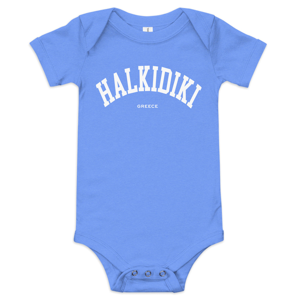 Halkidiki Baby Onesie made by Greek brand, Selini.