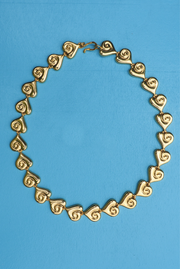 Heart Collar Necklace made by Greek brand Inooku, sold by Selini.