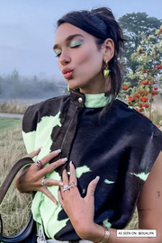 Heart of Glass Earrings made by Greek brand Mayol, sold by Selini.