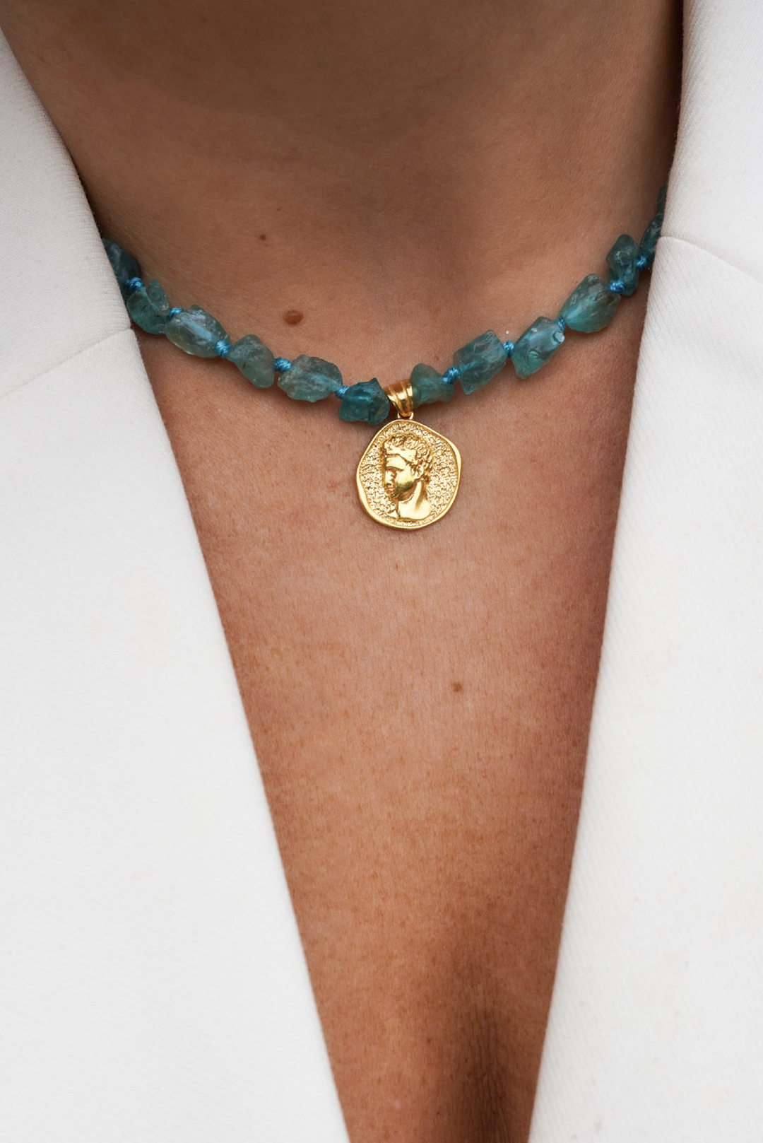 Agora Hermis Apatite Necklace