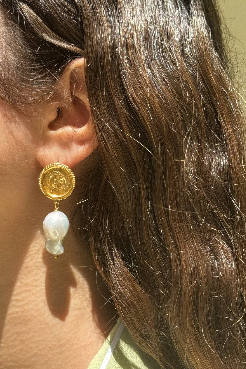 Made in Greece. Gold-plated Sterling Silver. Greek Inspired Jewelry. Summer Staple Piece. 