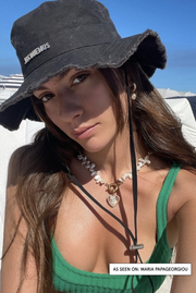 Made in Greece. Heart Necklace. Pearl Necklace. Selini Fan Favorite. 