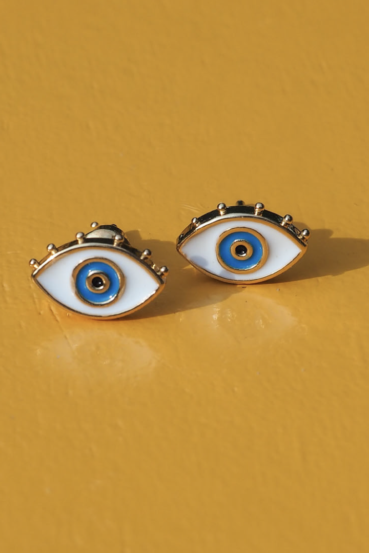 Ios Stud Earrings sold by Greek brand, Selini.