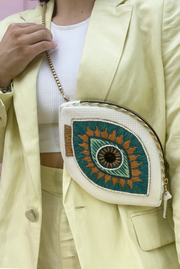 Selini Classic. Evil Eye Belt Bag. Greek Inspired Design. Colorful Bag. 